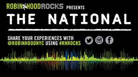 Robin Hood Rocks Presents The National On Behance