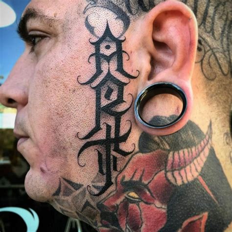 Stencil Worthy Gangster Tattoo Fonts Lettering Tat Vrogue Co