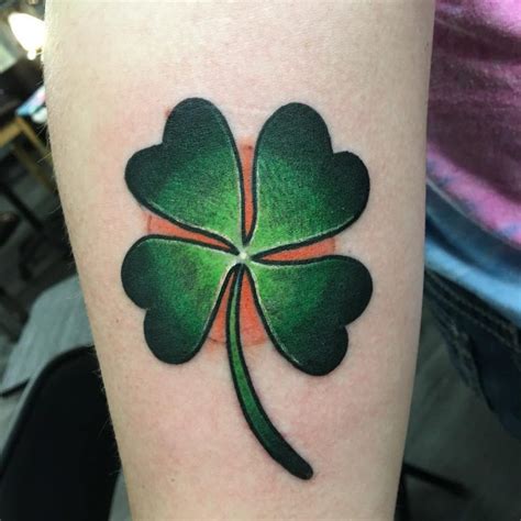 70 Best Four Leaf Clover Tattoo Ideas And Designs Lucky Plant 2018