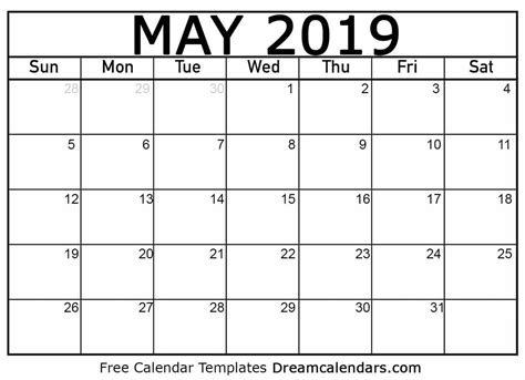 May Free Printable Calendar