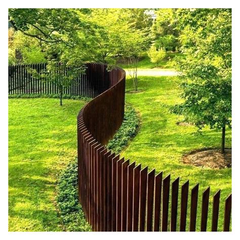 Custom Villa Garden Decorative Laser Cut Aluminum Fence Panels Corten