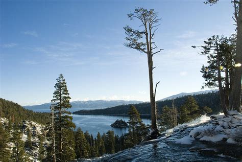 Waterfall At Emerald Bay Lake Tahoe Photograph By James Forte
