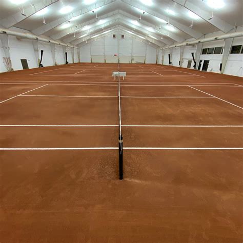 Indoor Caliclay Clay Tennis Court System Caliclay