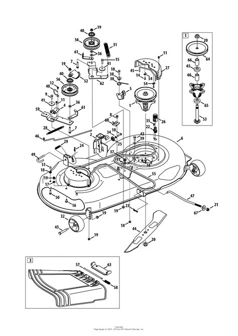 Mtd 13ax79st099 247289150 Lt2500 2013 Parts Diagram For Mower Deck