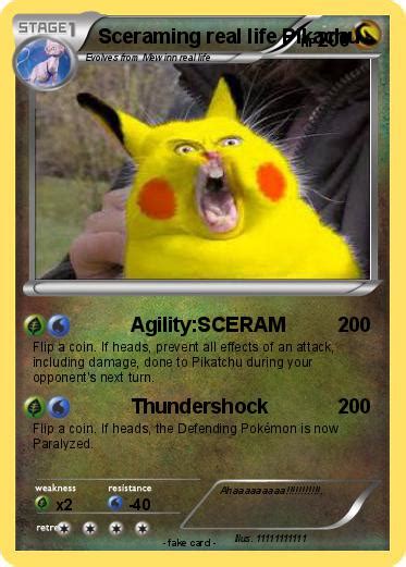 Pokémon Sceraming Real Life Pikachu Agilitysceram My Pokemon Card