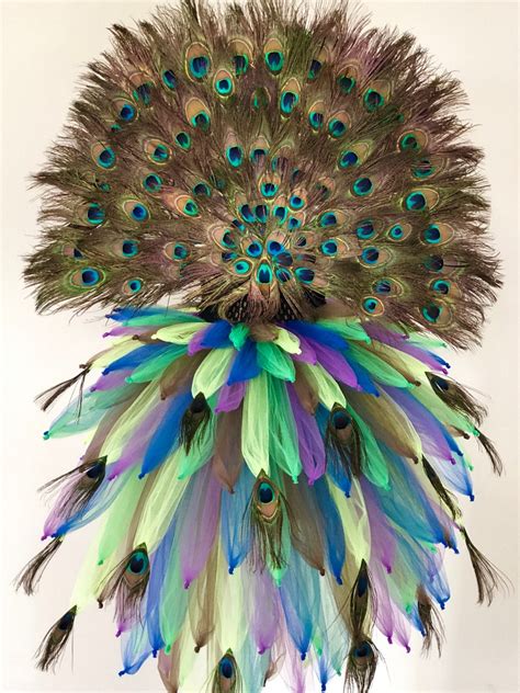 Peacock Costume Mardi Gras Pageant Outfit Bird Costume Etsy