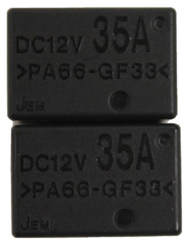 Jem Pa66 Gf33 Dc12v 35a 4 Pin Power Relay Pack 2 Ebay