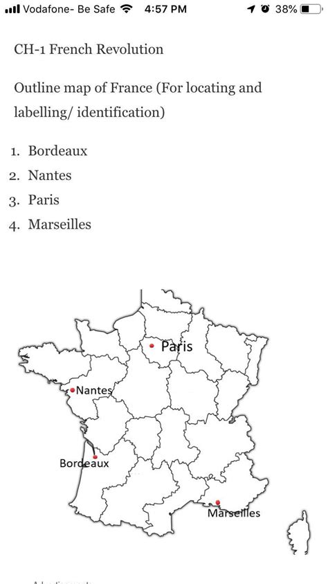 Map Pointing Of French Revolution Class 9 Please