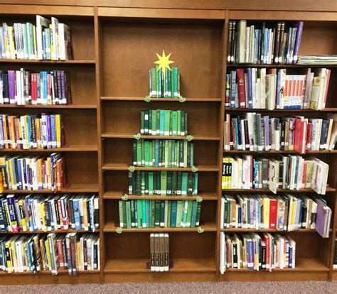 Christmas Tree Of Green Books Mhs Library 2016 Library