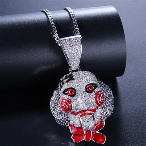 Hip Hop Statement Chunky Iced Out Bling 6ix9ine Chain Clown 69