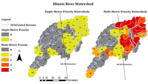 Single And Multi Metric Watershed Priority Map For The Illinois River