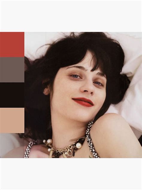 Zooey Deschanel Color Palette Poster By Izzy Springs Redbubble