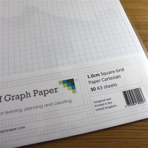 A3 Graph Paper 10mm 1cm Squared 30 Loose Leaf Sheets Leaf Graph Paper