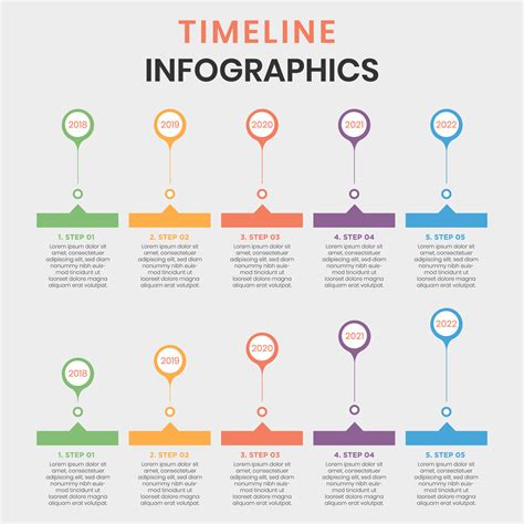 Timeline Infographic 5 Labels 691393 Vector Art At Vecteezy