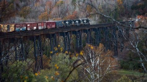 Prints Night Scene Digital Photograph Train Trestle Over James River