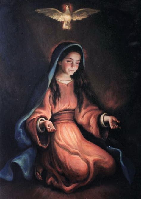 Virgen MarÍa Pintura De La Madre De Dios Embarazada En Un