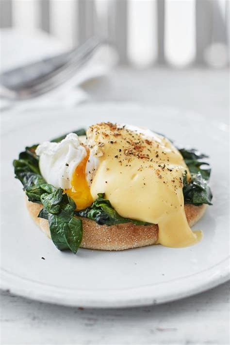 Whisk the egg yolks to melt the butter, then add the melted butter drop by drop, whisking constantly, until the yolks do not become a thick sauce. Eggs Florentine | Recipe in 2020 | Brunch recipes, Food ...