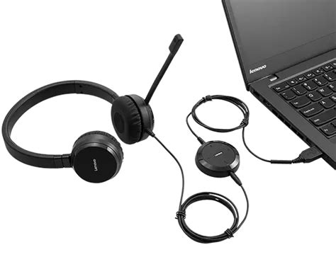 Lenovo Pro Wired Stereo Voip Headset Xd S Lenovo Us