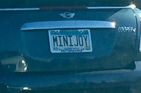 Mini Cooper Owners Really Love ️ Their Cars Personalized License