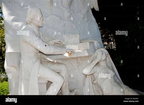 Frederic Chopin Statue In Parc De Monceau Park Public Art Paris