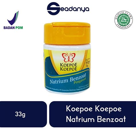 Jual Natrium Benzoat Pengawet Makanan Koepoe Koepoe Bpom Halal Mui 33