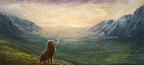 Illustration Of The Creation Of Narnia Aslan Calling Narnia Into Being