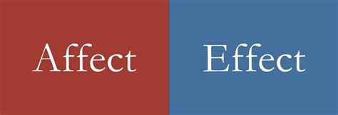 Difference Between Affect and Effect (with Comparison Chart) - Key Differences