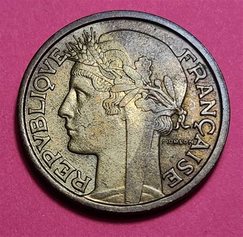 1941 France 2 Francs Wwii Era Coin Etsy