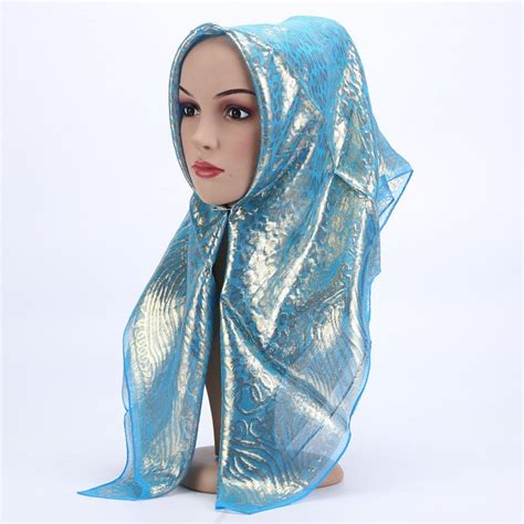 Wholesale Women Muslim Silk Hijab Scarf Long Head Scarf Female Hijab