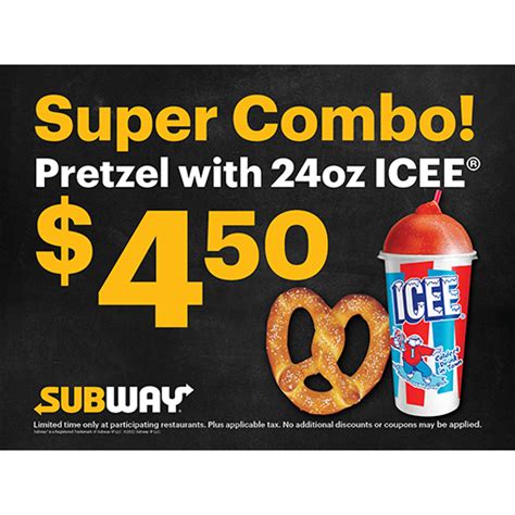 Super Combo Pretzel With Icee Banner Topper Twin Towers Print
