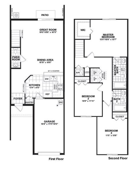 3 storey townhouse ideas & photos. Two Storey Townhouse Plans