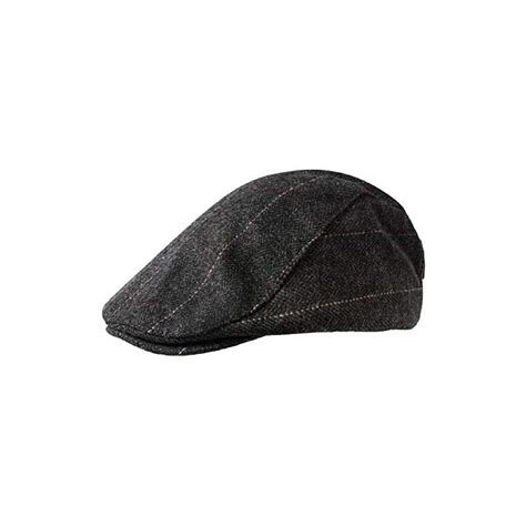 1 2 Pack Newsboy Hat For Men Classic Herringbone Tweed Wool Blend Flat