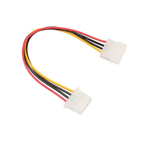 18cm ide 4 pin male to ide 4 pin female extension power cable cord adapter pure copper wire core