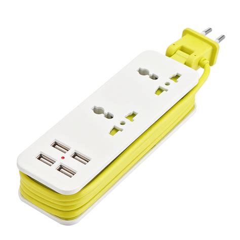 Extension Electrical Socket Portable Charging Ports Usb Travel