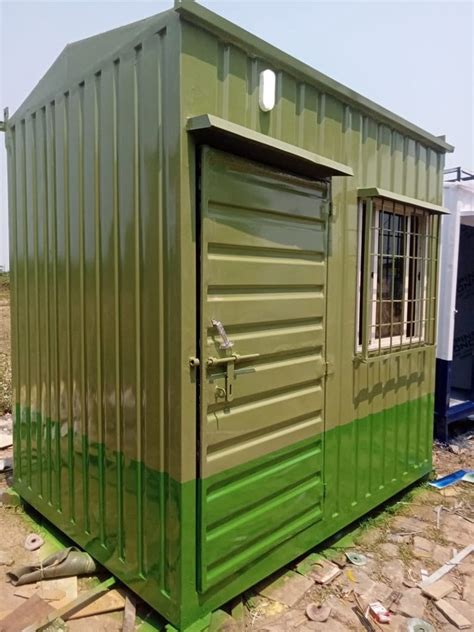 Rectangular Steel Portable Gi Security Cabin For Guard Room In Khordha