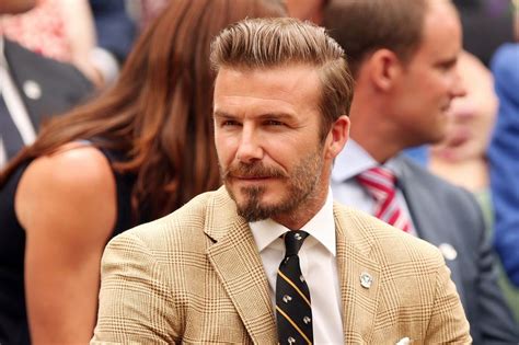 Golden Balls David Beckham Arrives At Wimbledon Looking Seriously