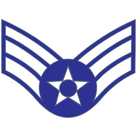 Air Force Rank E 4 Senior Airman Sticker
