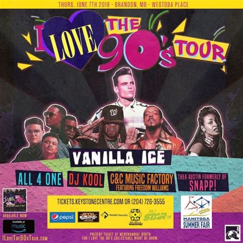 vanilla ice headlines i love the 90s tour in brandon chrisd ca