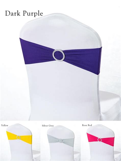 Visit To Buy 4 Pieces Wedding Spandex Chair Sashes Gold Pink Orange Yellow Chair Sash Bands