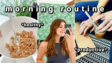 That Girl Morning Routine Productive Youtube