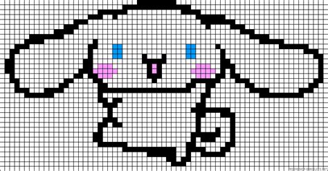 Top H N Cinnamoroll Pixel Art Grid Ng U Nh T Co Created English