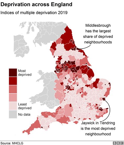 Englands Most Deprived Areas Named As Jaywick And Blackpool Bbc News