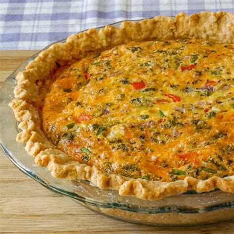 Grilled Vegetable Quiche Full Of Colour Flavour And Nutrition
