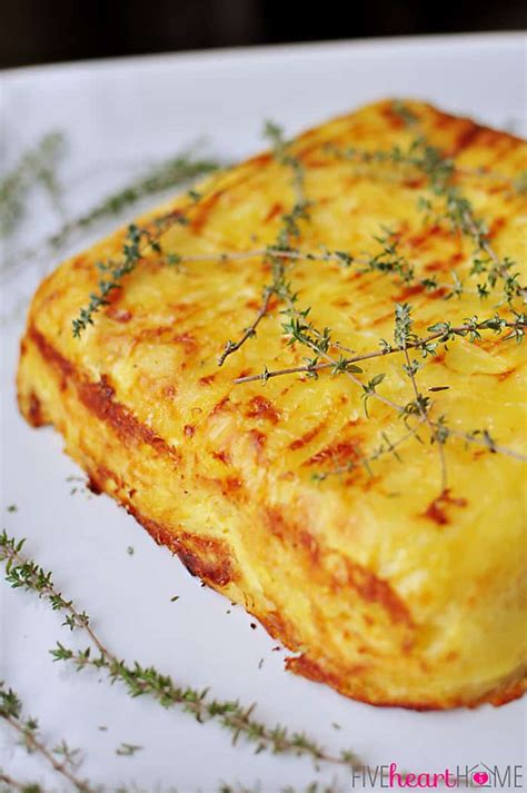 Scalloped Potato Flan With Gruyère And Garlic