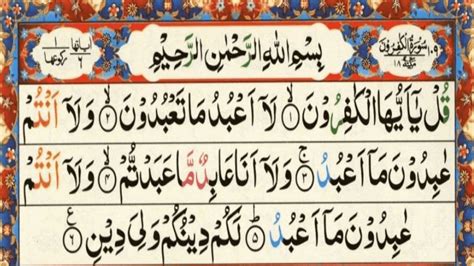 Surah Kafiroon With English Translation And Transliteration