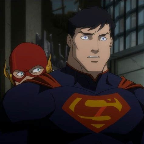 Barry Allenthe Flash Hides Behind Clark Kentsuperman Justice League