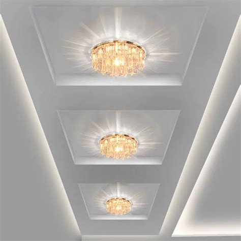 Buy Modern Crystal Led Ceiling Lights Fixture Indoor