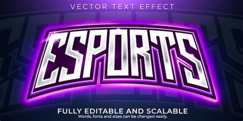 Premium Vector Esport Text Effect Editable Gamer And Neon Text Style
