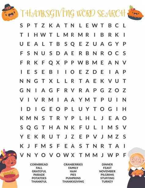 Free Thanksgiving Word Search Printable Freebie Finding Mom