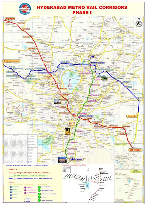 Hyderabad Metro Mapsfaretrain Timings And More Route Map Of